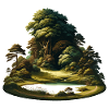 Landschaft - Illustration