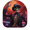 Retro '70s Rocker Skeleton