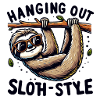 Hanging out Sloth style