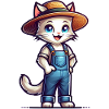 Cute Cat Farmer