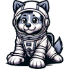 Cute Dog Astronaut