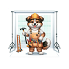 Cute Dog Craftsman