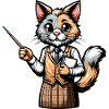Cute Cat Teacher