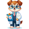 Cute Dog Scientist