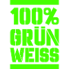 100 green white