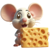 Mouse with cheese