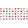 Internationale verdensflag - landes flag