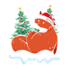Weihnachtsfuchs Mit Weihnachtsmütze