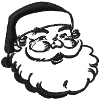 Santa embroidered