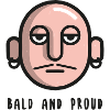 T SHIRT BALD AND PROUD