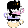 Black Coffee Cat Funny