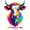 Süße bunte Kuh