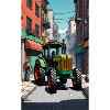 Traktor auf Bauernprotest