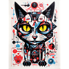 katze geometrie abstract
