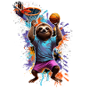 Sloth Basketball Basketball Player