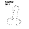 Malen nach Zahlen - Einfache Rakete