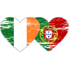 Irlande Portugal Drapeau utilisé