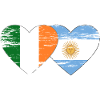 Irlande Argentine Drapeau Utilisé