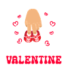 Faire-part Grossesse Saint Valentin Bébé