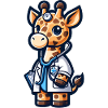 Cute Giraffe Doctor