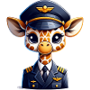 Cute Giraffe Pilot