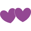 Valentine's Day Heart Violet Couples