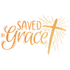 Saved by Grace Lettering