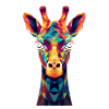 Giraffe Polygon Animal Gift