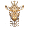 Giraffe Steampunk Animal Gift