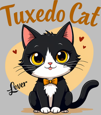 T-shirt Amoureux du Chat Smoking - Cadeau Idéal