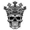 King Crown Skull Skull