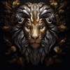 golden lion's head