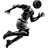 Ballin' Head Basketball Logo