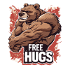 Bodybuilder Rough Bear - Free Hugs
