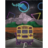Bus Collage Poster
