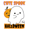 Chemise d’Halloween mignon fantôme