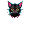 Neon Cat Design