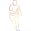 Rugby Player Sketch