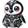 Cyborg Panda: Futuristic Robot