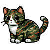 Chat camouflé