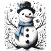 Snowman art