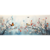 Paysage avec papillons