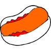 Grill wurst im Brötchen