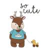 So Cute – Reh mit Entchen 🦌💛