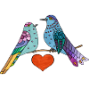 Bunte Vögel