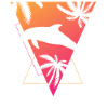 Retro Dolphin Tropics Dream Graphic