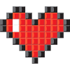 Pixel Heart Mosaic