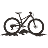 Mountainbike am Berg