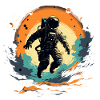 Abstract Astronaut Planet Space