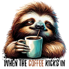 Sloth Coffee Kicks Gift
